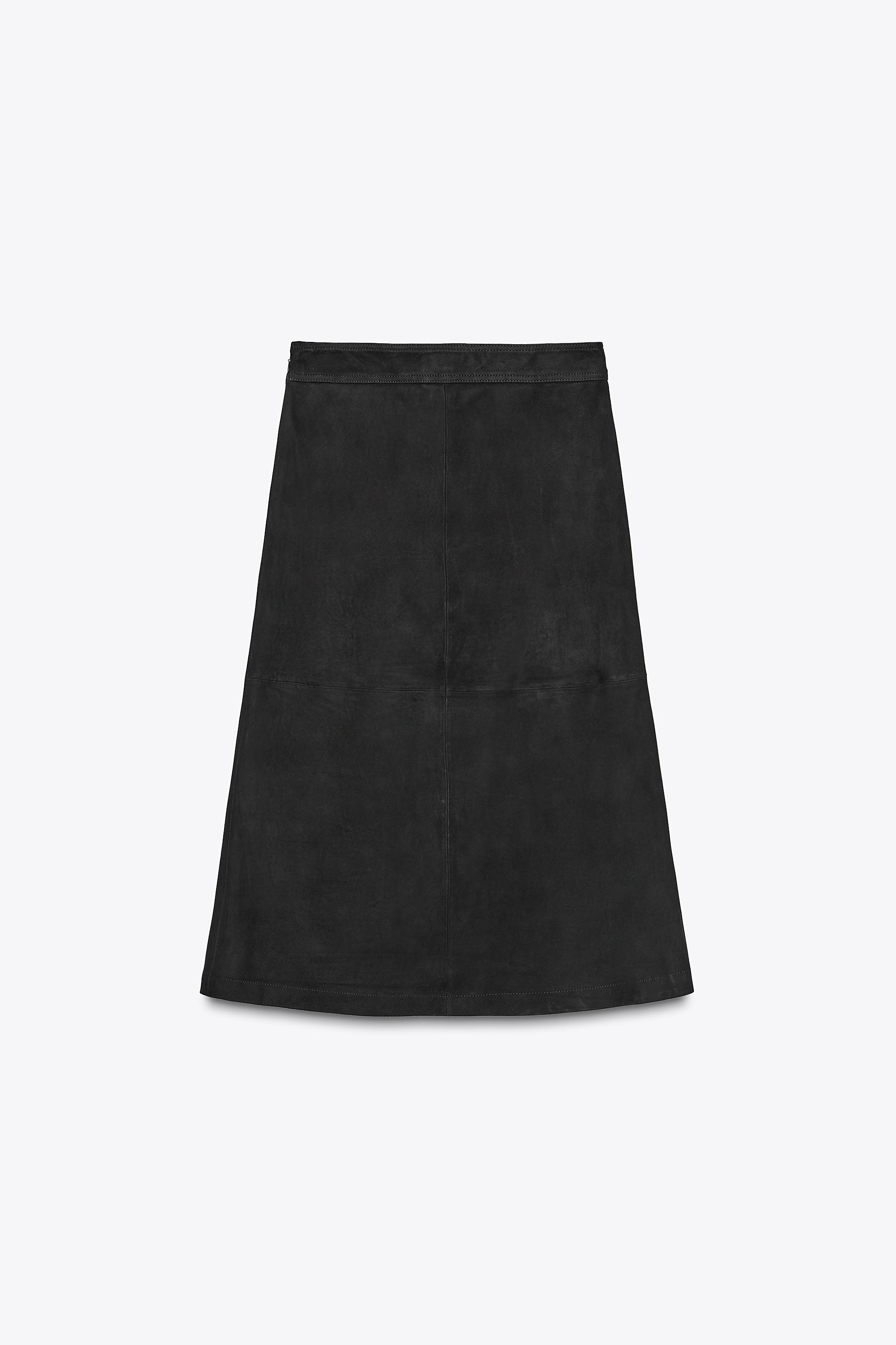 ZW COLLECTION LIMITED EDITION SUEDE LAYERED SKIRT